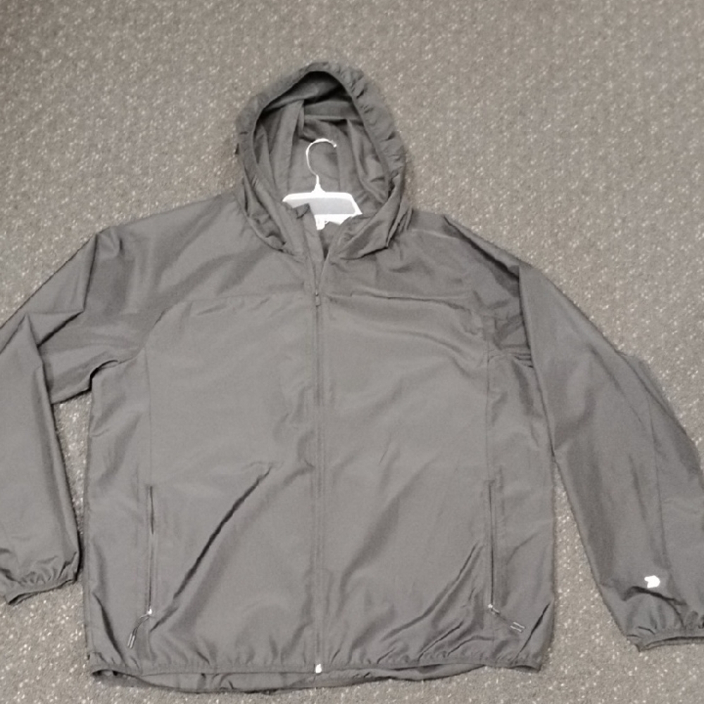Men's Gray Hooded Jacket